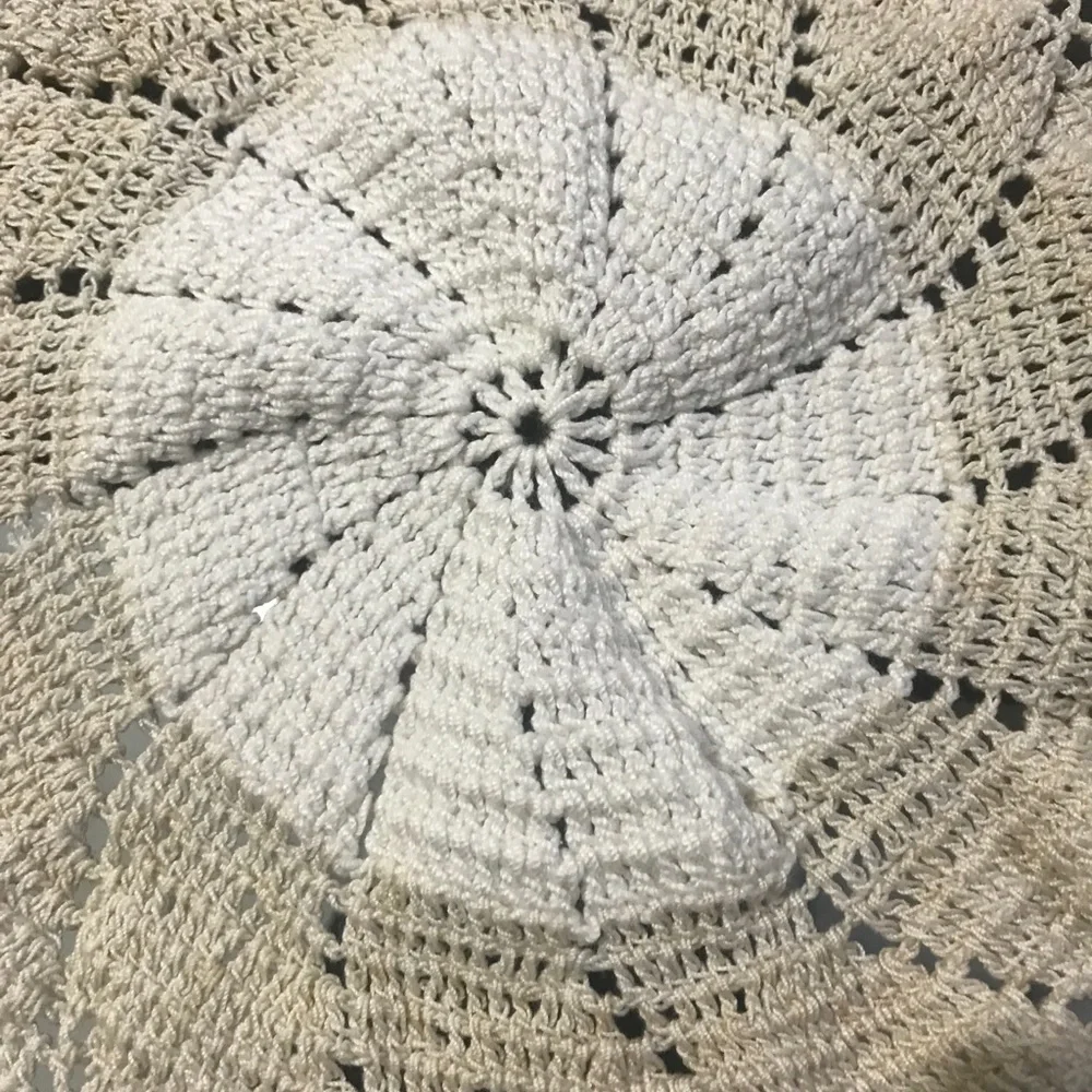 Handcrafted Beige Crochet Doily